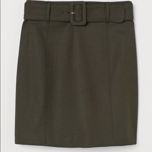 H&M belted skirt